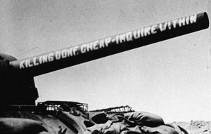 The Only Unit Building a Defensive Position on Iwo Jima