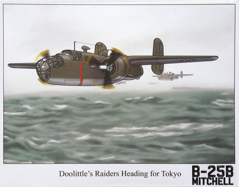 Aviation fine art print - "Doolittle's Raiders Heading for Tokyo"