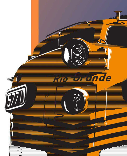 Deluxe Print of Ski Train Denver Winter Park