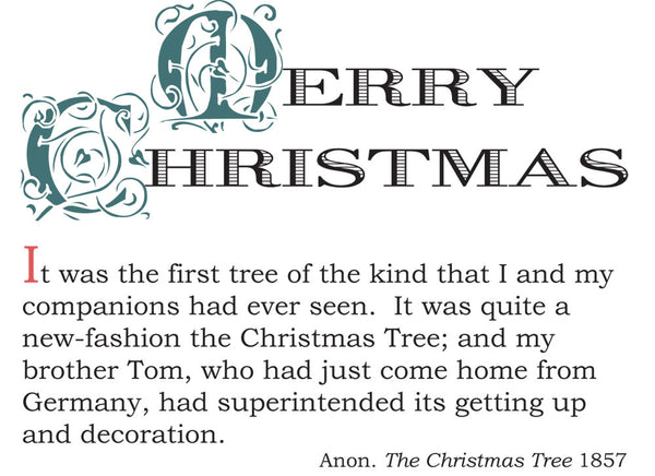 Christmas Card - Snow Tree Star - 10 Cards