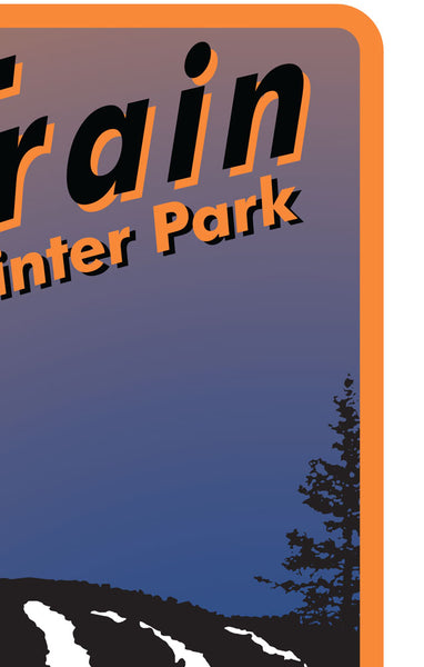 Deluxe Print of Ski Train Denver Winter Park